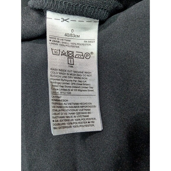 Banana Republic Bow-Shoulder Jumpsuit Sz 0 Black EUC Classic Minimalist Silky127 - Picture 10 of 12